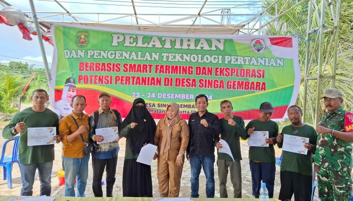 Pemerintah Desa Singa Gembara Gelar Pelatihan Smart Farming Berbasis Pertanian Modern