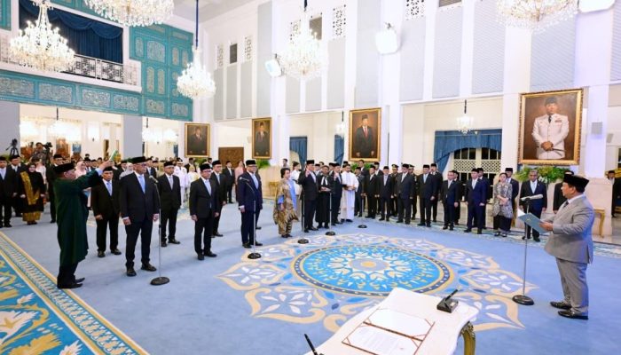 Presiden Prabowo Lantik 10 Dubes dan 1 Wakil Dubes RI di Istana Negara