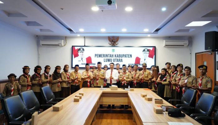 Pramuka Luwu Utara Dilepas Menuju Perkemahan Antar Saka Nasional