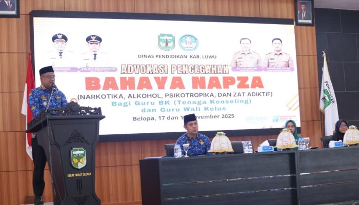 Pemkab Luwu Gandeng BNN Perkuat Pencegahan Narkoba di Lingkungan Pendidikan