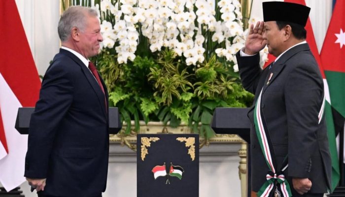 Raja Abdullah II Anugerahkan Order of the Renaissance kepada Presiden Prabowo