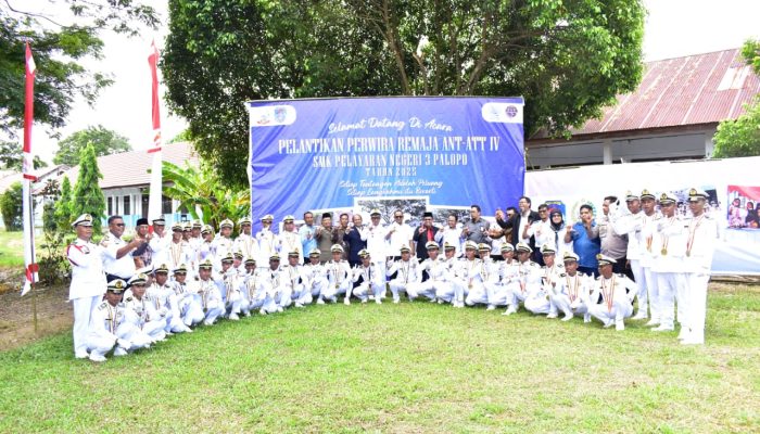 Wawali Palopo Hadiri Pelantikan Perwira Remaja SMK Pelayaran Negeri 3