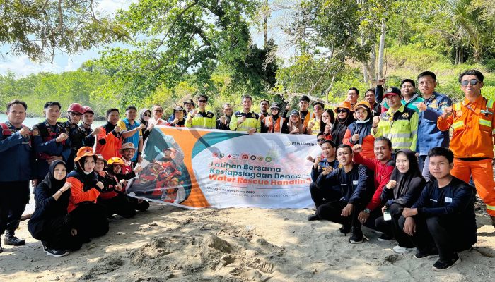 Wujudkan Budaya Tangguh Bencana, MDA Gelar Latihan Bersama Water Rescue