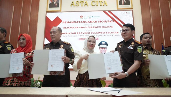 Palopo Ikut Tandatangani Kerja Sama Penerapan Pidana Kerja Sosial di Sulsel