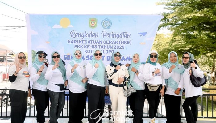 Meriahkan HKG ke-53, TP PKK Palopo Gelar Senam Sehat dan Lomba Gembira