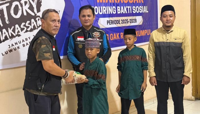 HDCI Makassar Awali Kepengurusan Baru dengan Touring Kemanusiaan 1.100 Km
