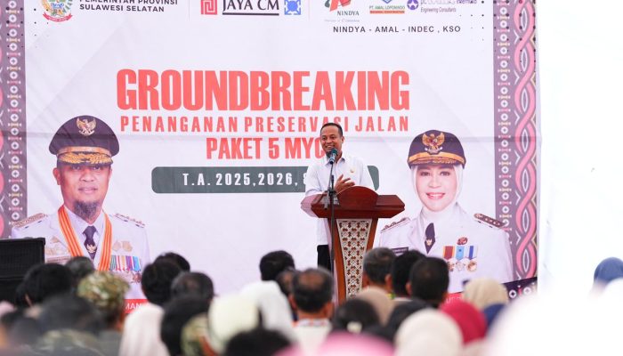 Andi Sudirman Ground Breaking Proyek MYP, 4 Kabupaten Dapat Jatah Perbaikan Jalan