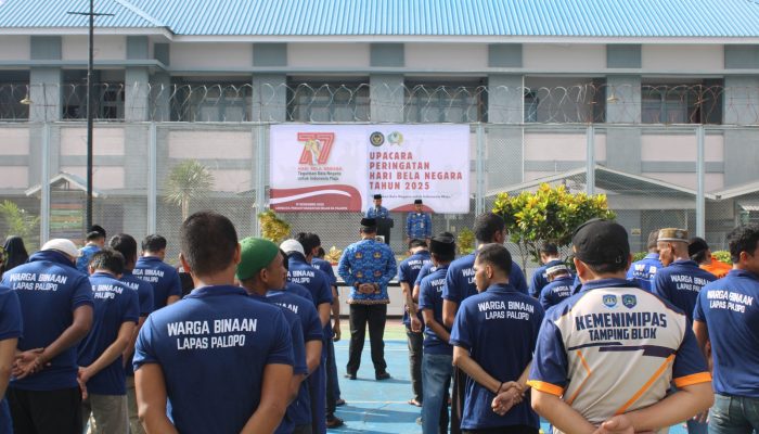 Peringati Hari Bela Negara, Hartono Ajak Pegawai Lapas Palopo Jaga NKRI