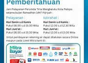 Simak Jadwal Pelayanan Perumda Tirta Mangkaluku Palopo Selama Ramadan