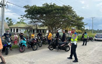 Tertibkan Balap Liar Subuh Hari, Polres Luwu Amankan Puluhan Kendaraan Berknalpot Brong