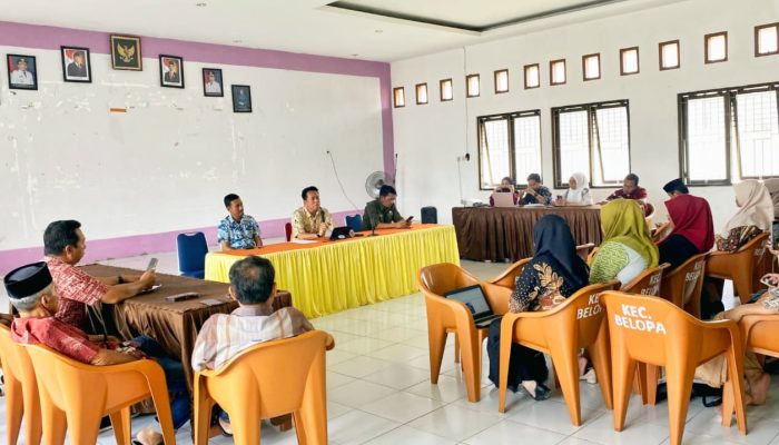 Evaluasi Data KPM, Camat Belopa Minta Penyaluran Bansos Transparan dan Tepat Sasaran