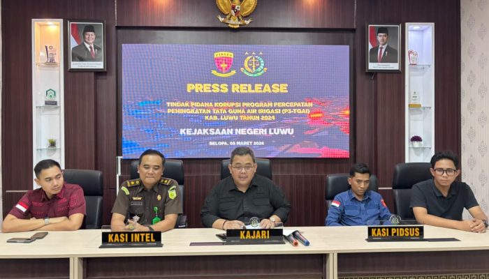 Tahan Lima Tersangka Pungli Irigasi, Kejari Luwu Terus Lakukan Pengembangan Kasus