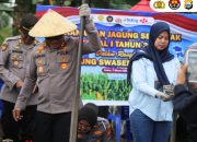 Dukung Ketahanan Pangan, Kapolres Luwu Pimpin Penanaman Jagung Serentak di Kamanre