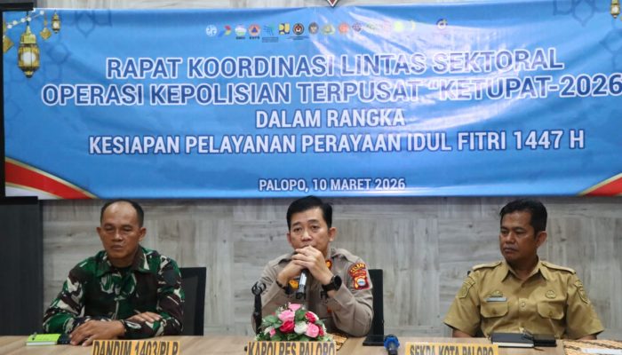 Persiapan Arus Mudik 2026, Polres Palopo Gelar Rakor Lintas Sektoral Operasi Ketupat