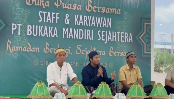 Wujudkan Keharmonisan Lingkar Industri, Manajemen PT BKMS Bukber dengan Warga Desa Toddopuli