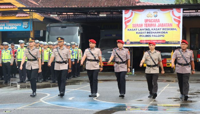 Mutasi di Polres Palopo, Jabatan Tiga Kasat Berganti