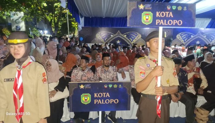 Meriahkan Pembukaan MTQ XXXIV Sulsel, 100 Peserta Defile Palopo Curi Perhatian