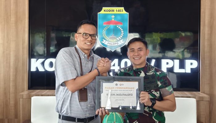 Dandim Letkol Inf Windra Sukma Prihantoro Terima Penghargaan Kepatuhan Pajak SPT 2025