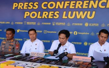 Puluhan HP Hingga TV Disita, Polres Luwu Bongkar Sindikat Pencurian di Empat Lokasi