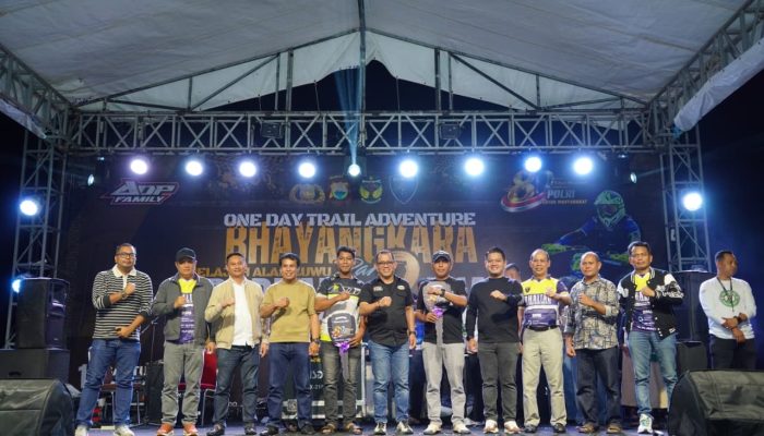 Wabup Luwu Hadiri Penutupan One Day Trail Adventure Bhayangkara Trabhara Jelajah Alam Luwu