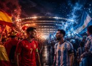 Besok Argentina dan Spanyol Saling Jegal Demi Takhta Juara Dunia Besok Argentina dan Spanyol Saling Jegal Demi Takhta Juara Dunia