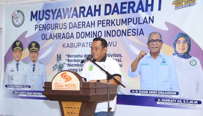 Terpilih Secara Aklamasi, Patahudding Siap Dorong Domino Jadi Olahraga Prestasi di Luwu