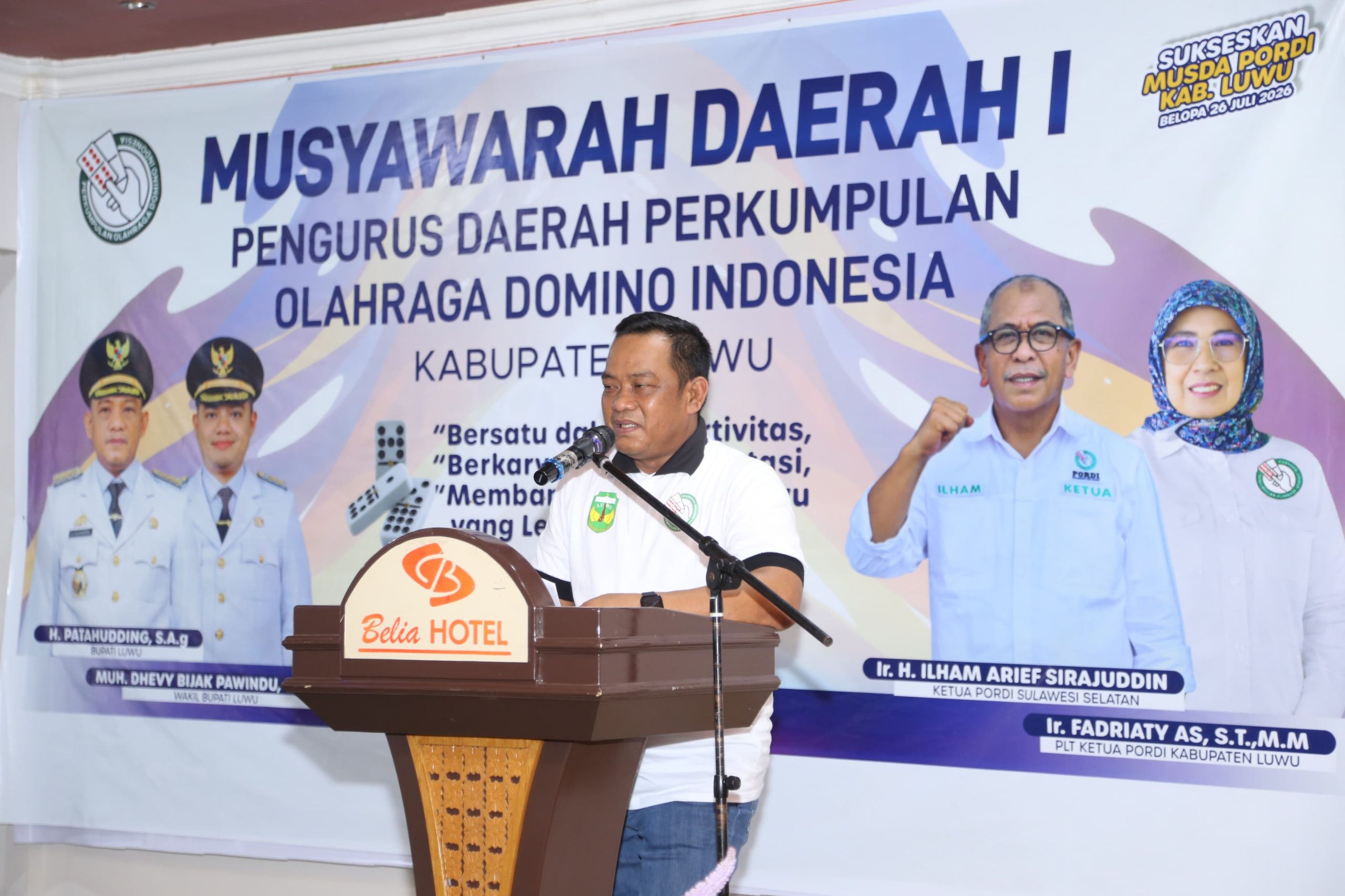 Terpilih Secara Aklamasi, Patahudding Siap Dorong Domino Jadi Olahraga Prestasi di Luwu
