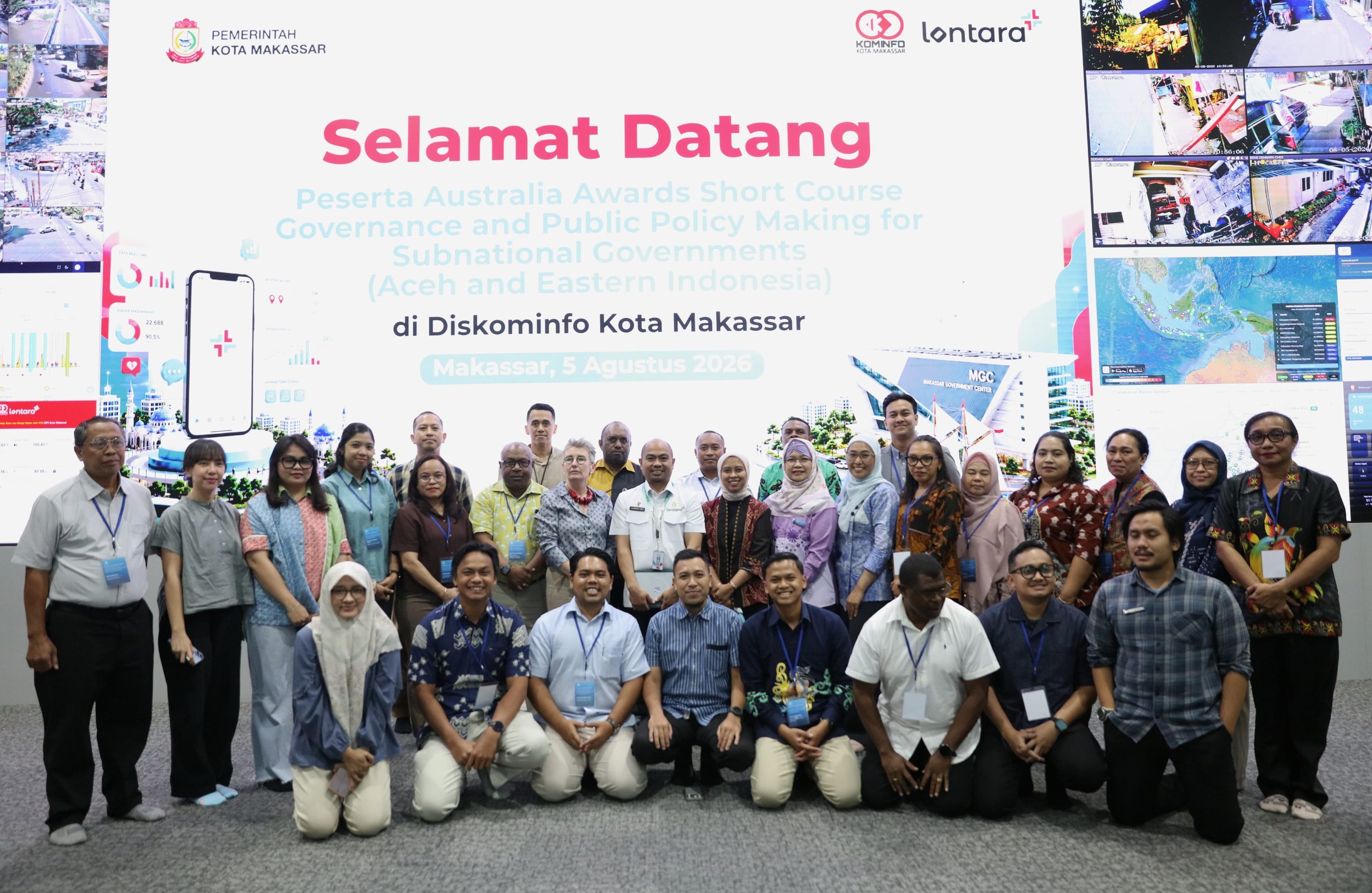 Kominfo Makassar Kenalkan Lontara+ dan MARVEC kepada Peserta Australia Awards