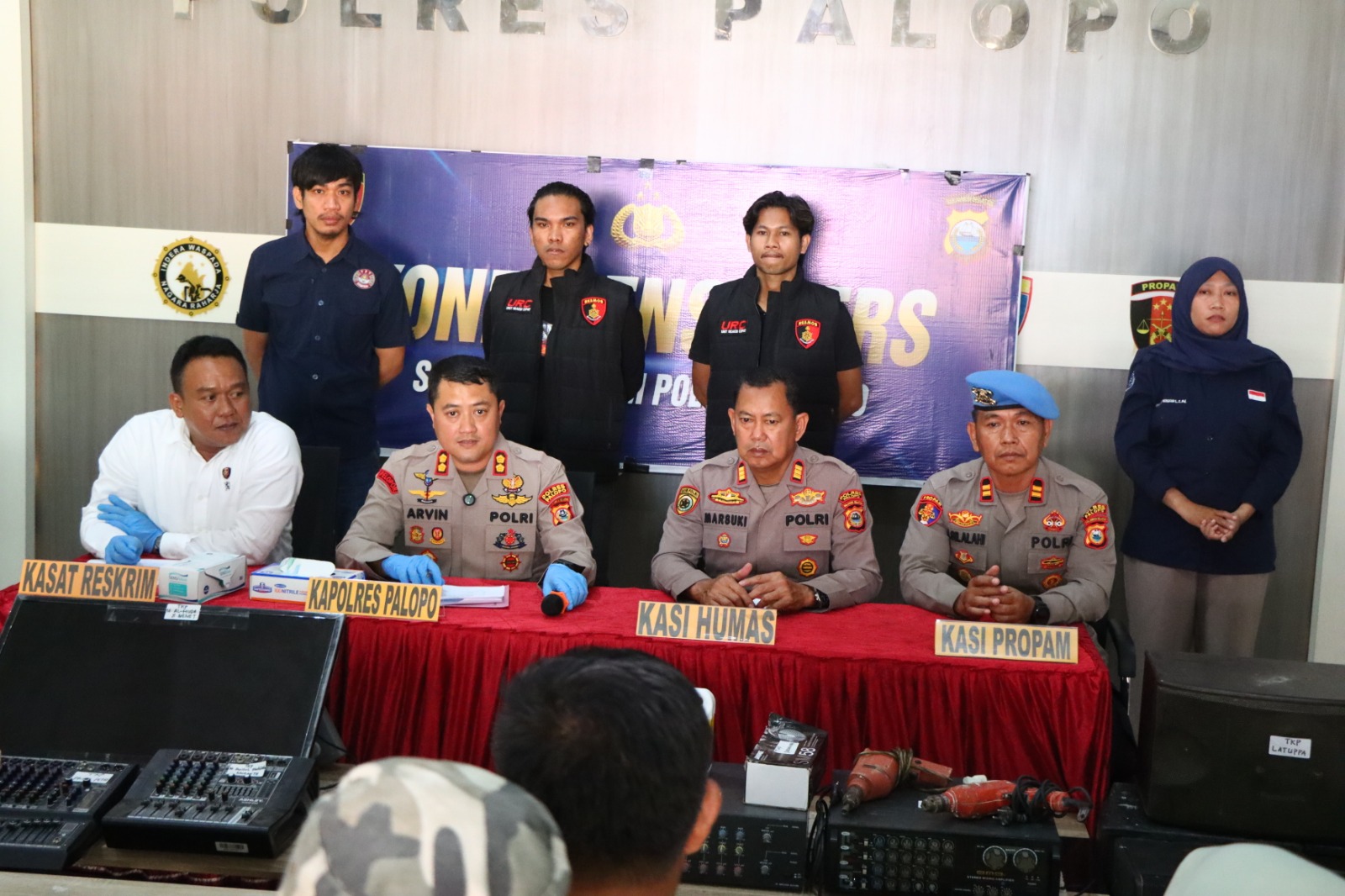 Polres Palopo Tangkap Pelaku Pencurian di 12 Masjid Wilayah Palopo dan Luwu