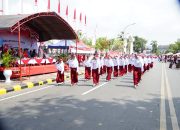 Ratusan Peserta Meriahkan Lomba Gerak Jalan HUT ke-81 RI di Palopo