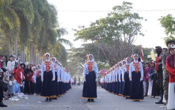 Pelajar Luwu Tampilkan Kreativitas dalam Karnaval HUT ke-81 RI