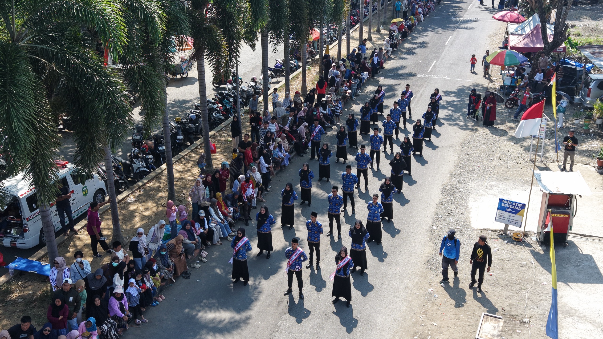 Kominfo-SP Luwu Tampil Kompak dalam Gerak Jalan Indah HUT ke-81 RI