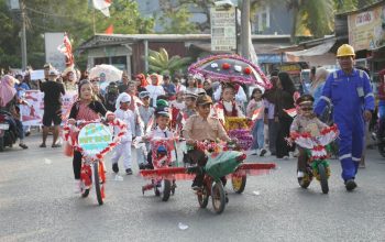 HUT ke-81 RI, Warga Pontap Gelar Karnaval dan Beragam Perlombaan