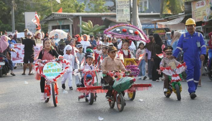 HUT ke-81 RI, Warga Pontap Gelar Karnaval dan Beragam Perlombaan
