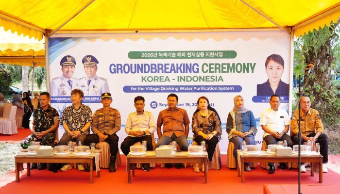 Tak Bergantung Jaringan Listrik, Sistem Pemurnian Air Korea Dibangun di Luwu Utara