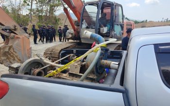 Aparat Gabungan Amankan Tiga Ekskavator Diduga Terkait PETI di Luwu