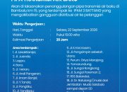 Perumda TM Palopo Tangani Pipa Air Baku, Distribusi di 18 Wilayah Terganggu hingga 20 Jam Perumda TM Palopo Tangani Pipa Air Baku, Distribusi di 18 Wilayah Terganggu hingga 20 Jam