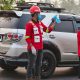 PT BMS Bagikan Masker kepada Warga di Tengah Kabut Asap Luwu
