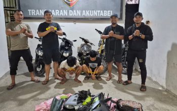 Tiga Terduga Pelaku Curanmor Diamankan Polres Luwu, Lima Motor Disita