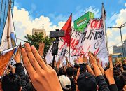 Viral Salam Tiga Jari saat Demo, Ternyata Ini Maknanya